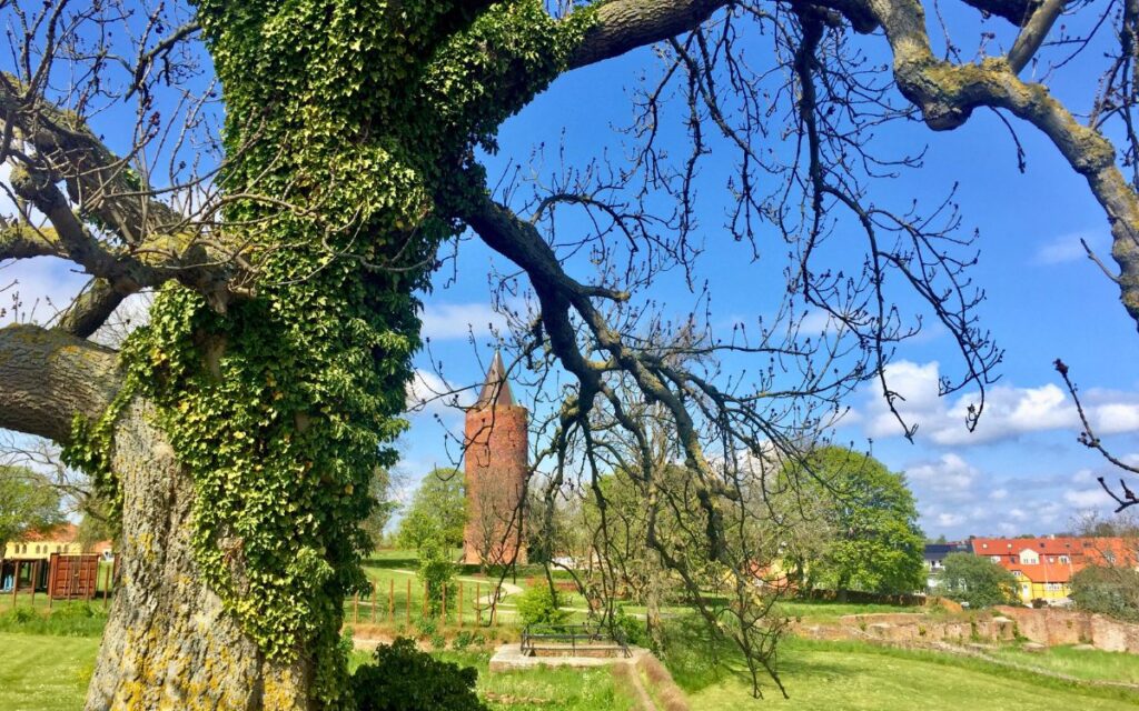 Der historische Gänseturm in Vordingborg – Aussichtspunkt und Wahrzeichen auf dem Weg zur Insel Møn.