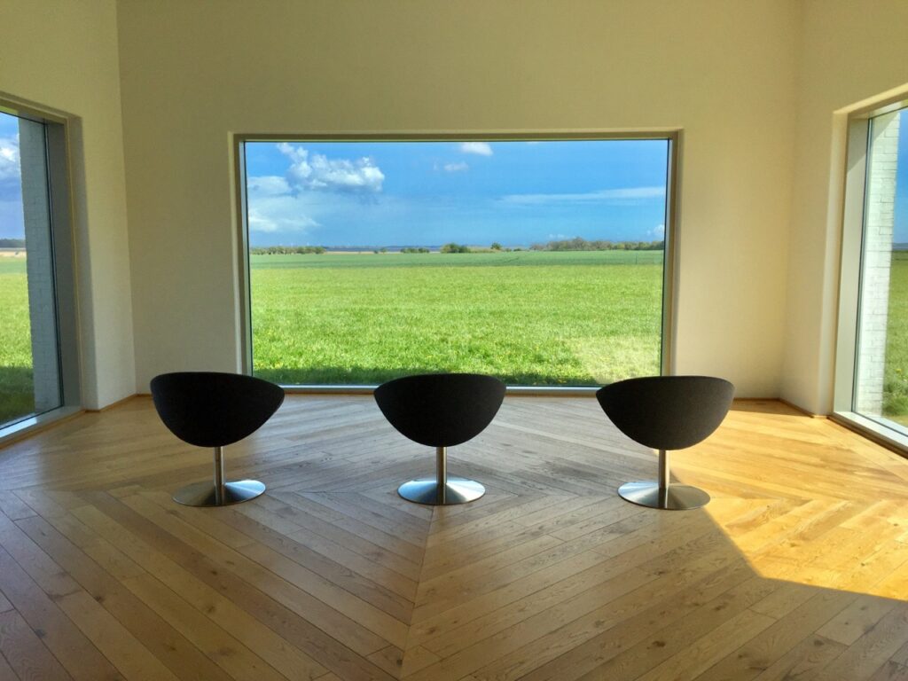 Moderne Architektur des Fuglsang Kunstmuseums auf Lolland – Kunst und Design in Dänemark.