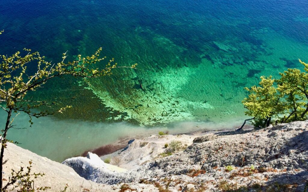 Die weißen Kreidefelsen von Møns Klint in Dänemark – UNESCO Biosphäre und Naturwunder an der Ostsee.