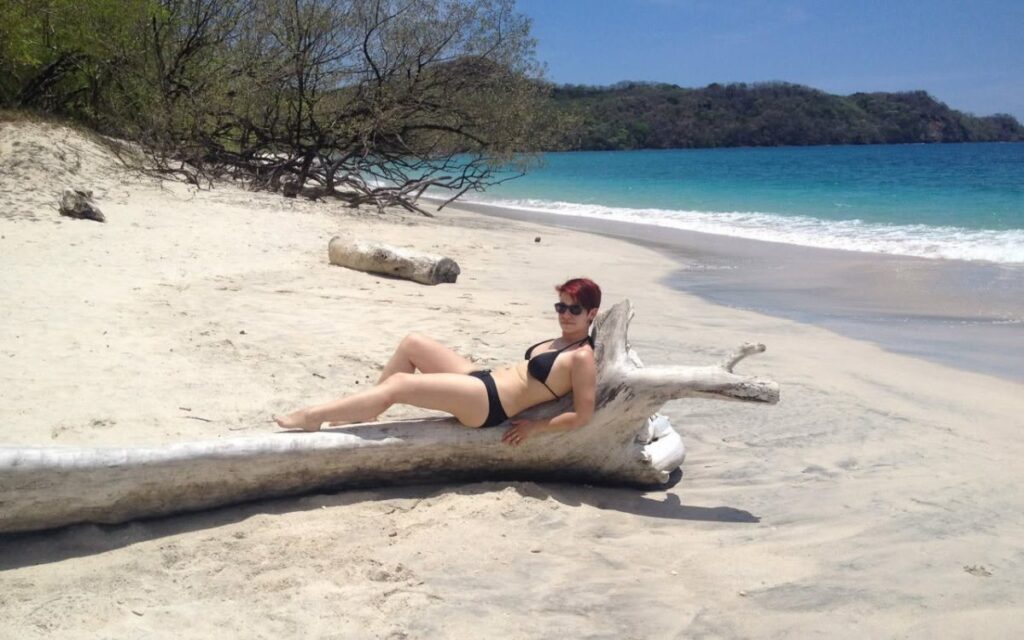 Entspannung am Playa Linda während des Roadtrips