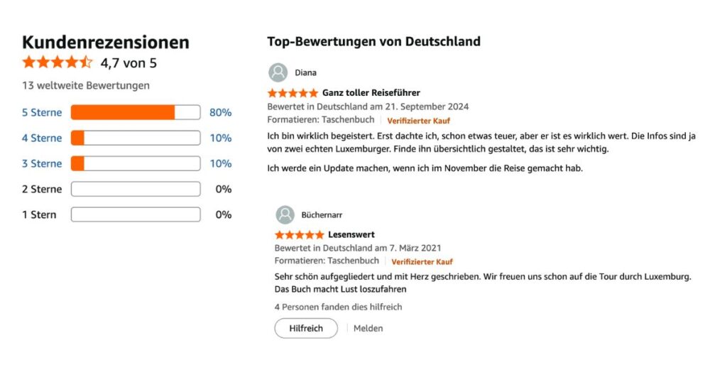 Kundenrezesionen Amazon