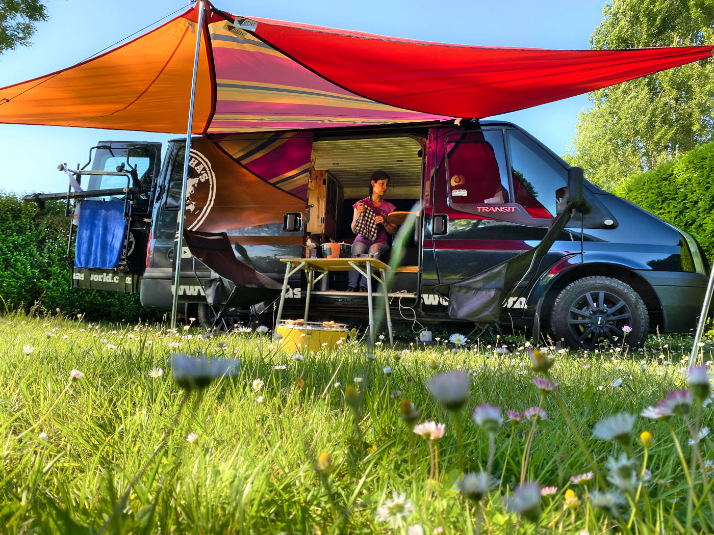 Dequate Motor Tarp Van, Auto Markise Sonnensegel, Autozelt Sonnendach,  Sonnenvordach Bus, Sonnenschutzdach Für Auto, Camper, Bus, Camping, Zelt -  350