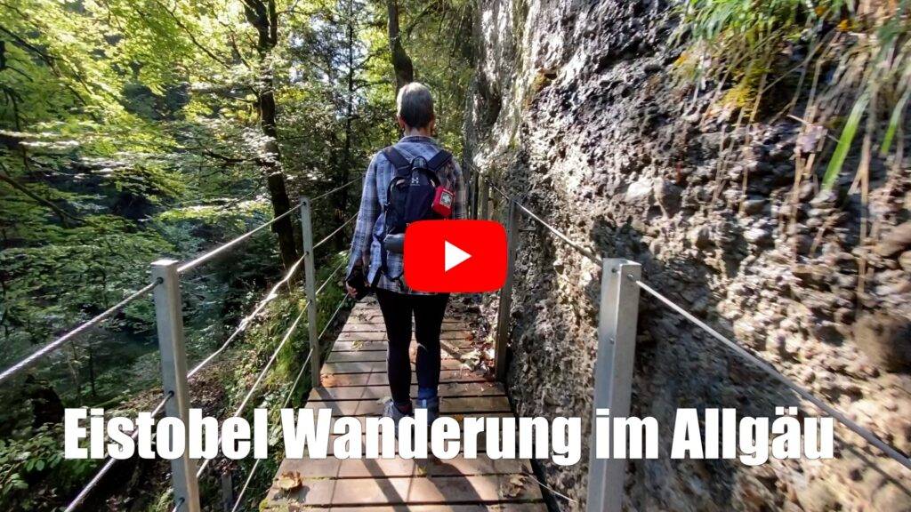 Der Eistobel ist ein tief eingeschnittenes Tal was durch seinen Fluss geformt wurde. Unsere Wanderung mit GPX Daten