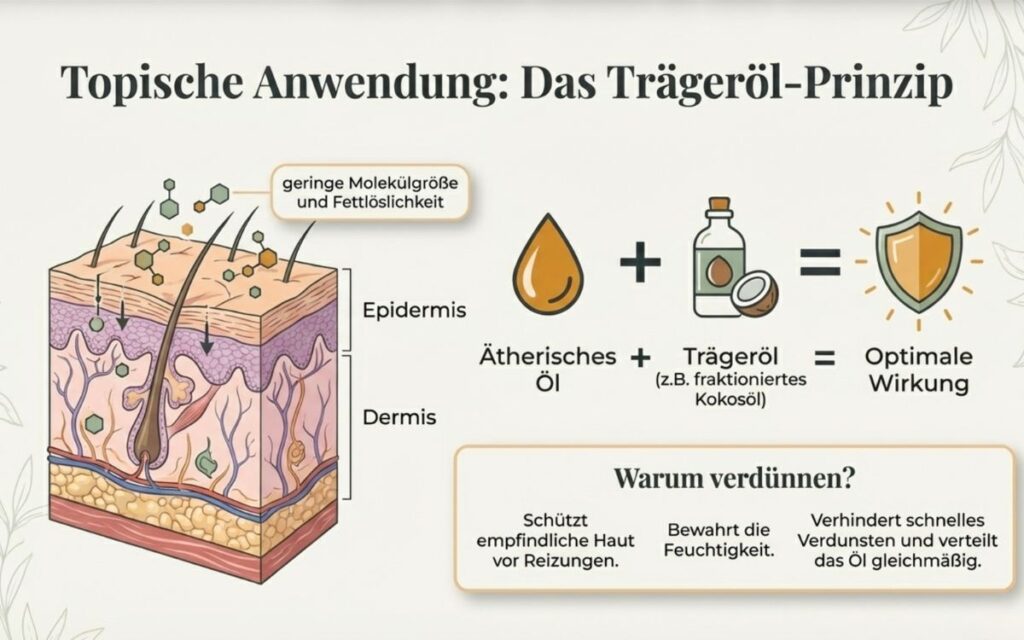 Topische Anwendung ätherische Öle